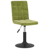 Sedie da Pranzo Girevoli 6 pz Verde Chiaro in Velluto
