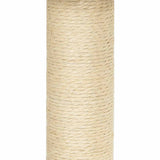 Albero per Gatti con Tiragraffi in Sisal Grigio Chiaro 155 cm
