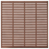 Recinzione a Persiana in WPC 180x180 cm Marrone