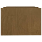 Tavolino da Salotto ambra 75x50x33,5 cm Legno Massello di Pino