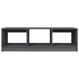 Tavolino da Salotto Grigio 110x50x34 cm Legno Massello di Pino