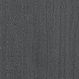 Tavolino da Salotto Grigio 110x50x34 cm Legno Massello di Pino