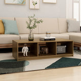 Tavolino da Salotto ambra 110x50x34 cm Legno Massello di Pino