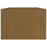 Tavolino da Salotto ambra 110x50x34 cm Legno Massello di Pino