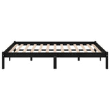 Giroletto Nero in Legno Massello 150x200 cm King Size