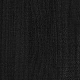 Giroletto Nero in Legno Massello 150x200 cm King Size