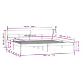 Giroletto in Legno Massello 180x200 cm Super King