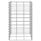 Fioriere Rialzate a Gabbione 3 pz 30x30x50 cm in Ferro