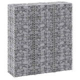 Fioriere Rialzate a Gabbione 3 pz 30x30x100 cm in Ferro