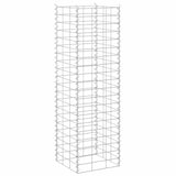 Fioriere Rialzate a Gabbione 3 pz 30x30x100 cm in Ferro