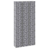 Fioriere Rialzate a Gabbione 3 pz 30x30x150 cm in Ferro