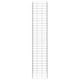 Fioriere Rialzate a Gabbione 3 pz 30x30x150 cm in Ferro