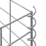 Fioriere Rialzate a Gabbione 3 pz 30x30x150 cm in Ferro