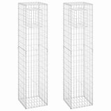Cesti a Gabbione a Torre 2 pz 40x40x180 cm in Ferro