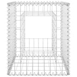 Cesto a Gabbione a Torre 50x50x60 cm in Ferro