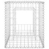 Cesto a Gabbione a Torre 50x50x60 cm in Ferro
