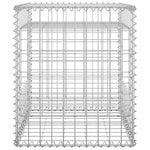 Cesti a Gabbione a Torre 2 pz 50x50x60 cm in Ferro