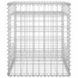 Cesti a Gabbione a Torre 2 pz 50x50x60 cm in Ferro