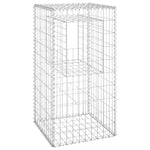 Cesto a Gabbione a Torre 50x50x100 cm in Ferro
