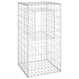 Cesto a Gabbione a Torre 50x50x100 cm in Ferro