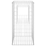 Cesto a Gabbione a Torre 50x50x100 cm in Ferro