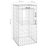 Cesti a Gabbione a Torre 2 pz 50x50x100 cm in Ferro