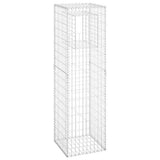 Cesto a Gabbione a Torre 50x50x180 cm in Ferro