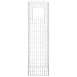 Cesto a Gabbione a Torre 50x50x180 cm in Ferro