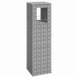 Cesto a Gabbione a Torre 50x50x180 cm in Ferro