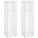 Cesti a Gabbione a Torre 2 pz 50x50x180 cm in Ferro