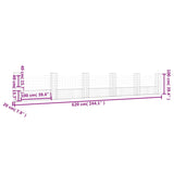 Cesto Gabbione a U con 6 Pali in Ferro 620x20x100 cm