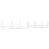 Cesto Gabbione a U con 7 Pali in Ferro 740x20x100 cm
