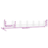 Cesto Gabbione a U con 7 Pali in Ferro 740x20x100 cm
