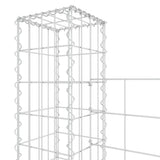 Cesto Gabbione a U con 3 Pali in Ferro 260x20x150 cm