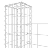 Cesto Gabbione a U con 4 Pali in Ferro 380x20x150 cm