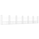 Gabbione a U con 7 Pali in Ferro 740x20x150 cm