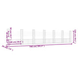 Gabbione a U con 7 Pali in Ferro 740x20x150 cm