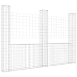 Gabbione a U con 3 Pali in Ferro 260x20x200 cm
