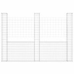 Gabbione a U con 3 Pali in Ferro 260x20x200 cm