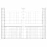 Gabbione a U con 3 Pali in Ferro 260x20x200 cm