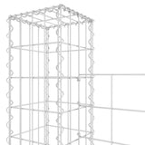 Gabbione a U con 3 Pali in Ferro 260x20x200 cm