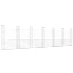 Gabbione a U con 7 Pali in Ferro 740x20x200 cm