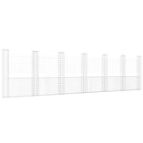 Gabbione a U con 7 Pali in Ferro 740x20x200 cm