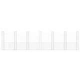 Gabbione a U con 7 Pali in Ferro 740x20x200 cm
