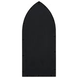 Specchio da Giardino Nero 70x30 cm in Ferro per Uso Esterno