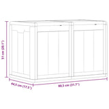 Baule da Giardino 180 L Grigio Aspetto legno in PP