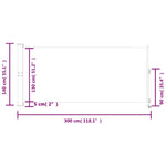 Tenda Laterale Retrattile per Patio 140x300 cm Crema
