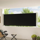 Tenda Laterale Retrattile per Patio 117x600 cm Nera