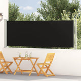 Tenda Laterale Retrattile per Patio 117x600 cm Nera