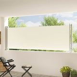 Tenda Laterale Retrattile per Patio 117x600 cm Crema